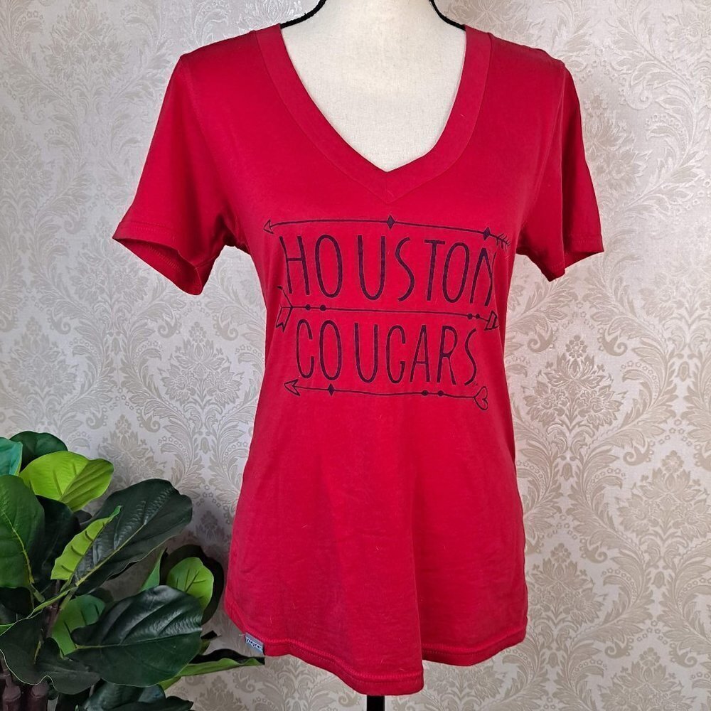 Jansport Size Large Women's Houston Cougars Tshirt Red Short Sleeve EUC